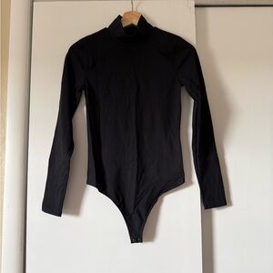 Abercrombie & Fitch Black Long Sleeve Bodysuit